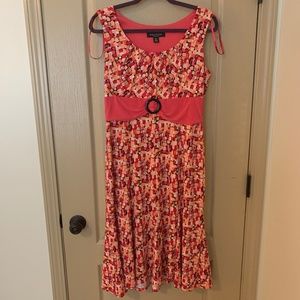 Perceptions Multicolored Colorblock Midi Dress